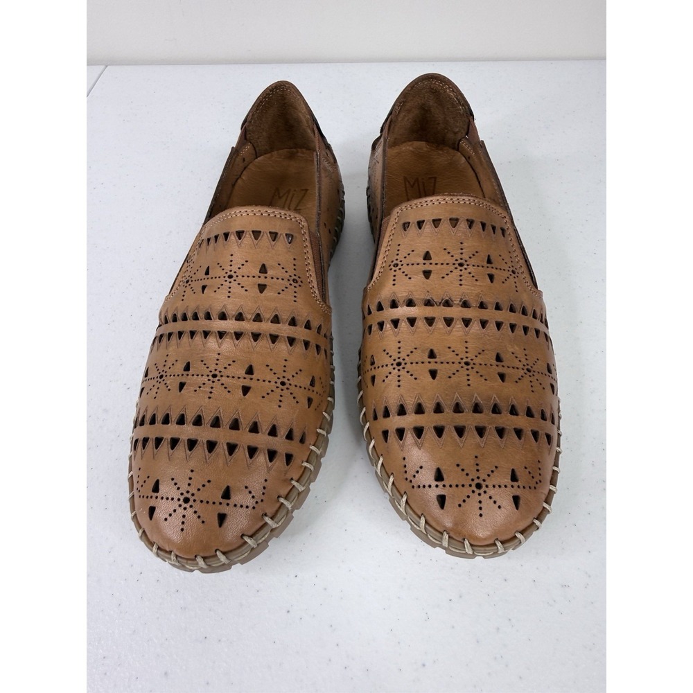 Miz Mooz Nyla Slip On Shoes Perforated Cut Outs Brown Woman's Size 36 US 5.5 - Picture 7 of 9